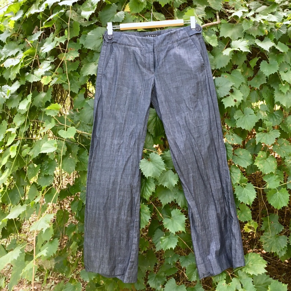 Theory Dressy Denim Pants Size 0